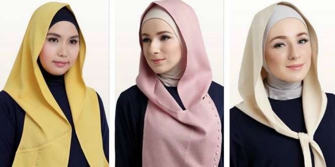 Pemakaian Hijab Tanpa Jarum Pentul Makin Modis