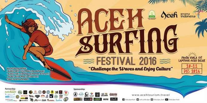 Aceh Surfing Festival 2016 Digelar di Pantai Kuala Cut Lampuuk