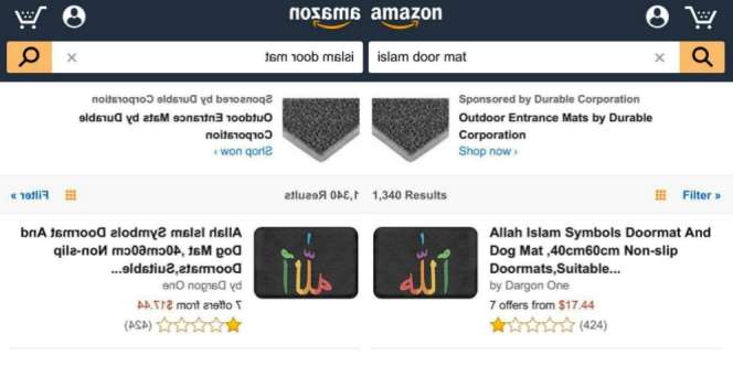 Jual Karpet Anjing Berlafaz Allah, Amazon Panen Kritik