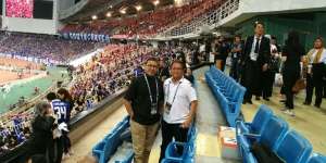 Menag dan Menkominfo Tonton Aksi Timnas Indonesia