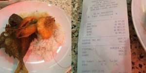 Apes Digetok Warung, Cuma Nasi Lauk 2 Udang Harga Selangit
