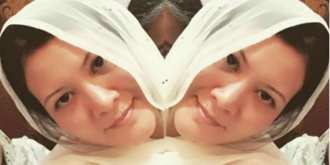 Bikin Pangling, Melanie Subono Anggun Berkerudung