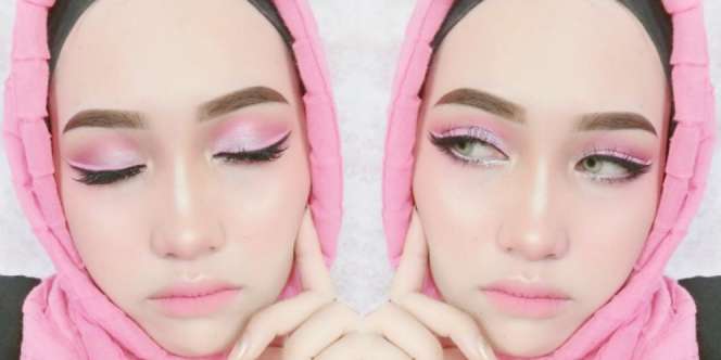 Asyalliee Ahmad: Tutorial Makeup Nuansa Pink, Terlihat Feminin