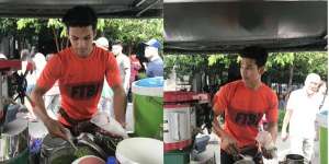 Tukang Cendol Tampan Hebohkan Pengguna Media Sosial