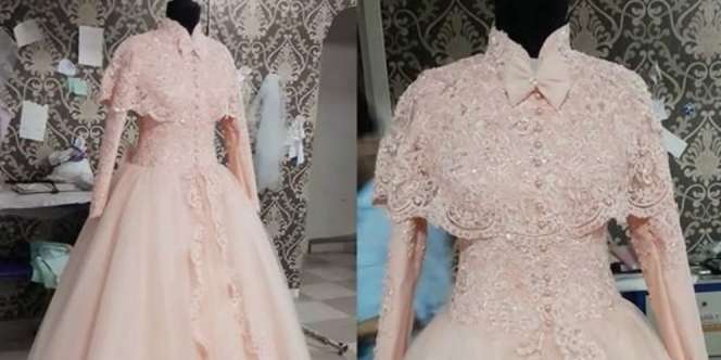 Busana Pesta Makin Glamor dengan Cape