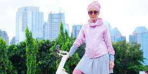 #HOTD: Lulu Elhasbu Tetap Stylish Saat Olahraga