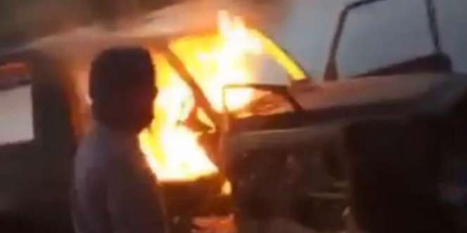 Bikin Nyesek! Anak Orang Kaya Bakar Mercedes karena Bosan