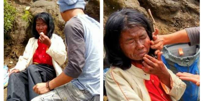 Sedih, Kisah Ibu Arsini Ditinggal Sendirian di Gunung Ciremai