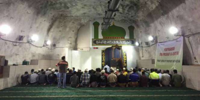 Masjid Bawah Tanah Freeport Sabet Rekor MURI