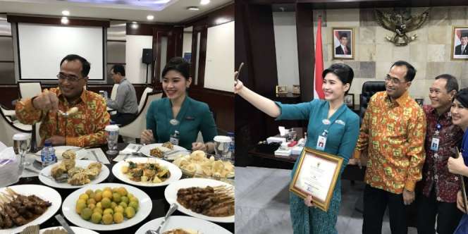 Hadiah Menhub untuk Pramugari Garuda Penggendong Nenek