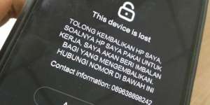 Ponsel Hilang Bisa Kembali karena Pesan Mengejutkan di Layar