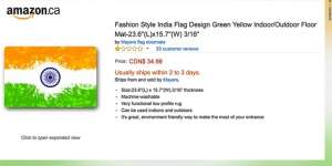 Jual Keset Bergambar Bendera India, Amazon Diprotes Keras