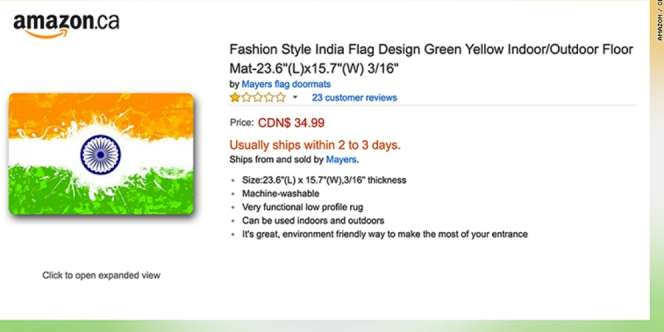 Jual Keset Bergambar Bendera India, Amazon Diprotes Keras