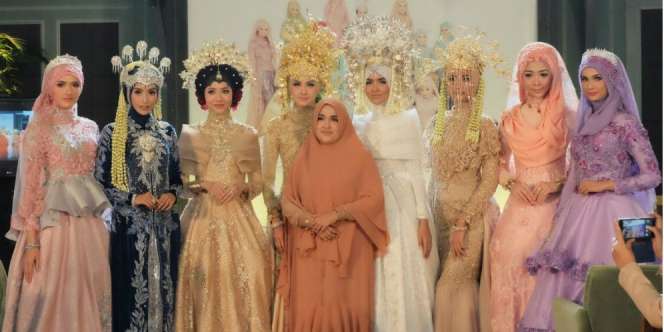 Busana Pengantin Muslimah Tradisional ala Miarosa