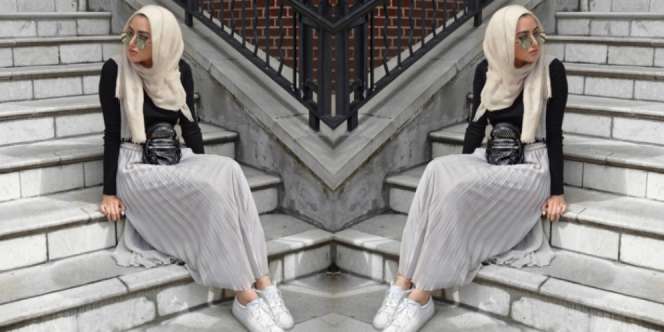 Summer Albarcha: 6 Paduan Rok Midi di Musim Hujan