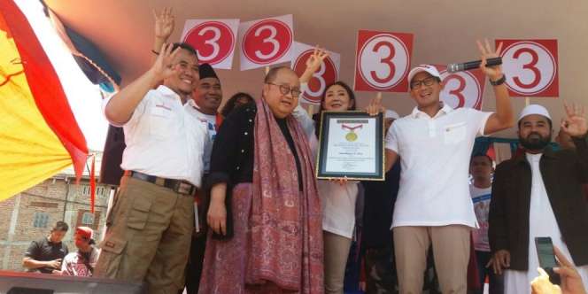 Aksi Blusukan Sandiaga Uno Pecahkan Rekor