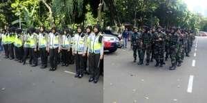 Polwan dan Kowad Berhijab Kembali Amankan Demo FPI