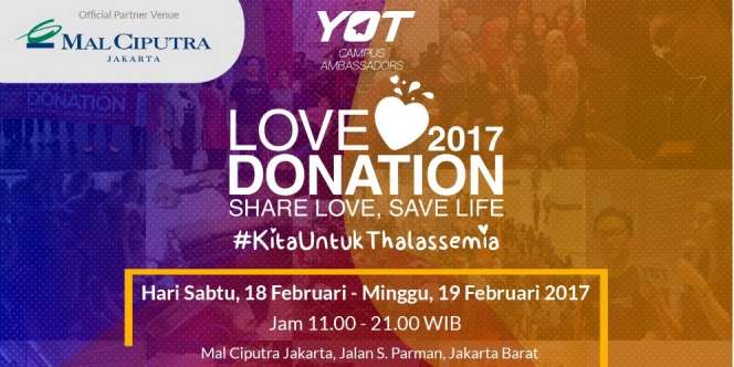 Love Donation Datang Lagi, Tunjukkan Cintamu dengan Berbagi