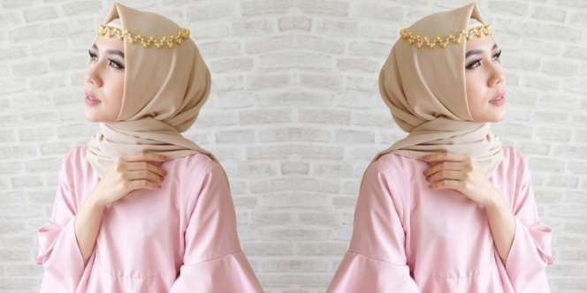 Nindy Gita Sary: Aksesori 'Headband' Pemanis Gaya Hijab