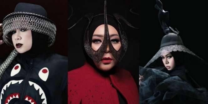 Tampil Edgy, Melly Goeslaw Sering Kenakan Headpieces Unik