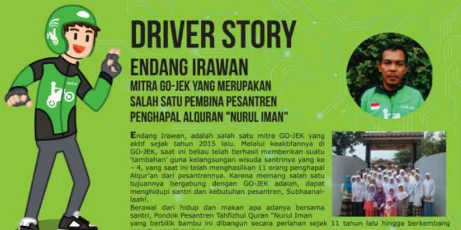Salut! Driver Ojek Online Kembangkan Pesantren Penghafal Quran