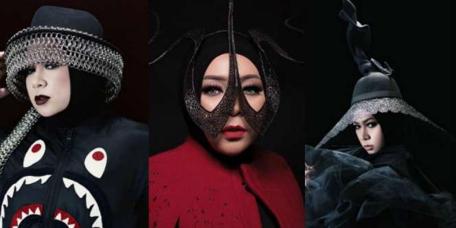 Tampil Edgy, Melly Goeslaw Sering Kenakan Headpieces Unik
