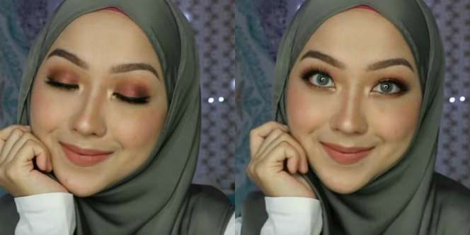 Terinspirasi Mawar, Hijaber Ini Rias Mata Jadi Lebih Memukau