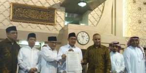 Kiswah Hadiah Raja Saudi Sudah Dipajang di Masjid Istiqlal