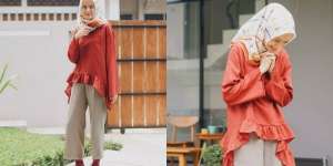 Tiru Gaya Hijab Vintage ala Istri Tria 'The Changcuters'