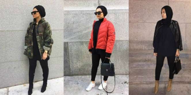 Hijaber Kanada Ini Berikan Inspirasi Padukan Jaket Boomber