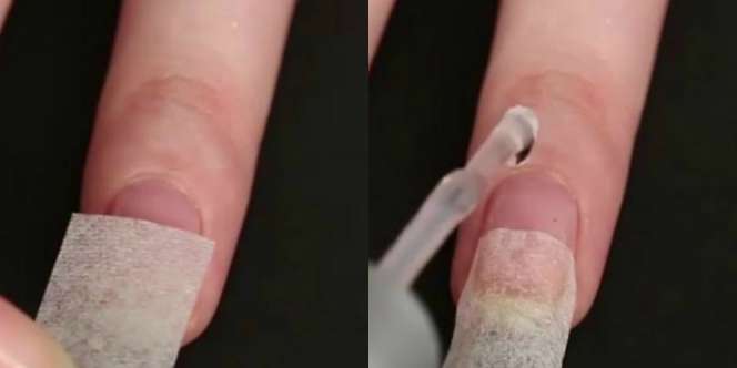Tips Sambung Kuku Patah dengan Kantong Teh Celup