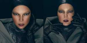 Keren! Makeup Karakter Bikin Wajah Artis Ini Susah Dikenali