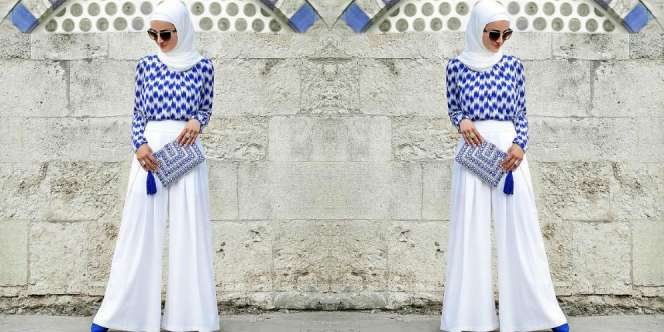 Tampil Stunning dengan Celana Putih untuk Hijaber