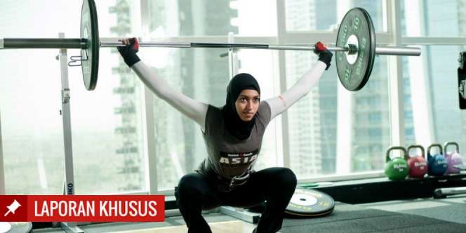 Amna Al Haddad, Kekuatan Sang Lifter Berhijab