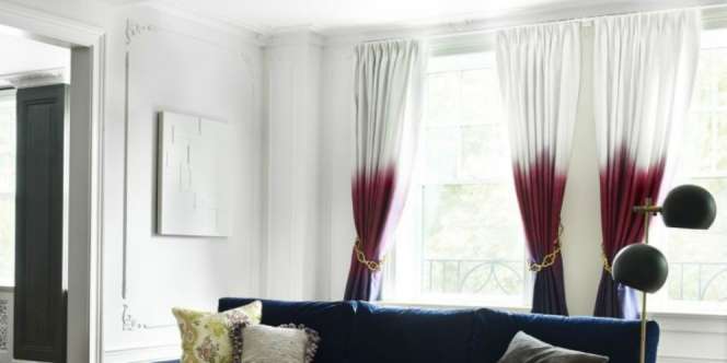 Percantik Jendela dengan Tirai Ombre