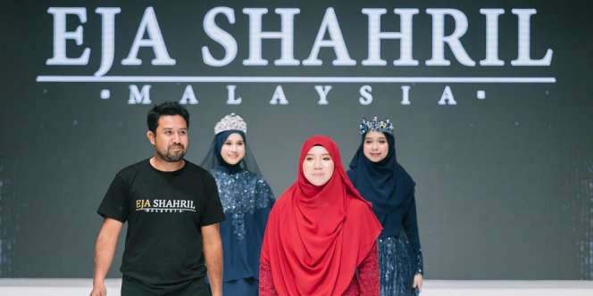 Sentuhan Glamor Busana Pesta Desainer Jiran Eja Shahril