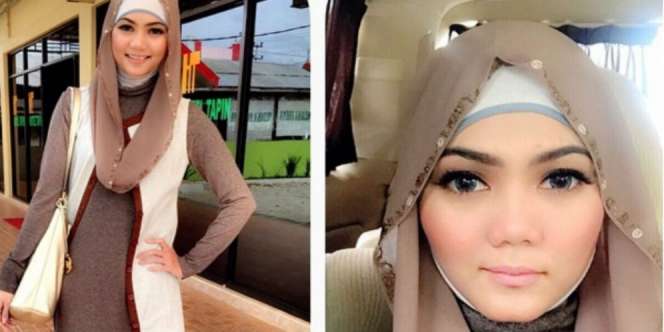 Intip Tutorial Hijab Pita ala Rina Nose