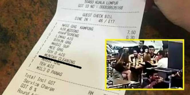 Cerita Sebenarnya Anak Muntah Masuk di Bon Tagihan Restoran