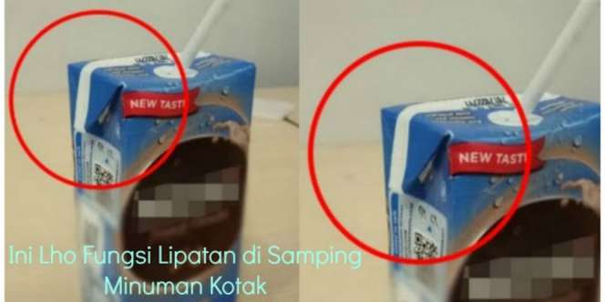Terkuak! Ternyata Ini Fungsi Lipatan di Kemasan Minuman Kotak
