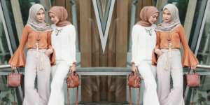 Intip Padu Padan Bell Bottom Pants ala Hijaber