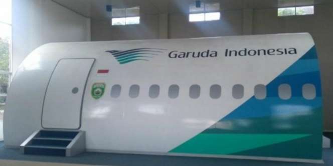 Wow! Body Pesawat Boeing 777 `Nangkring` di Asrama Haji