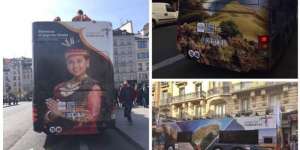 Wow! Jalan-jalan Paris Kembali Dihiasi Bus Wonderful Indonesia