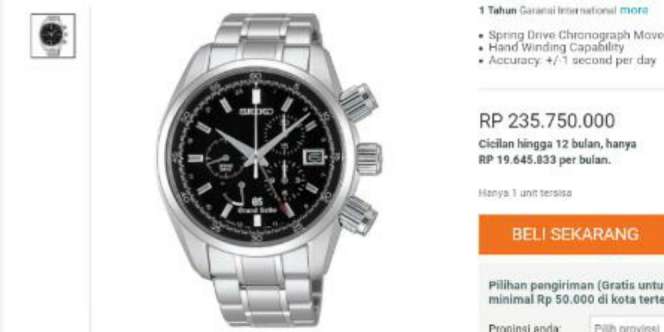 Heboh Jam Tangan Harga Rp235 Juta, Komentarnya Bikin Ngakak