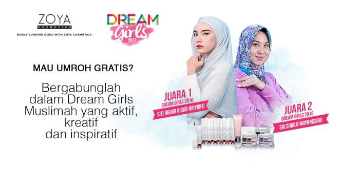 #DreamGirls2017 is Back, Raih 2 Tiket Umrah Gratis!