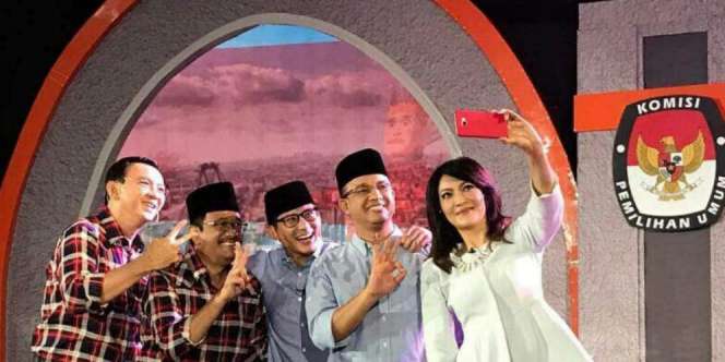 Paslon Terbanyak `Dicolek` Pas Kampanye Pilkada DKI Putaran II