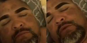Dijamin Ngakak, Keusilan Anak Dandani Ayah yang Sedang Tidur