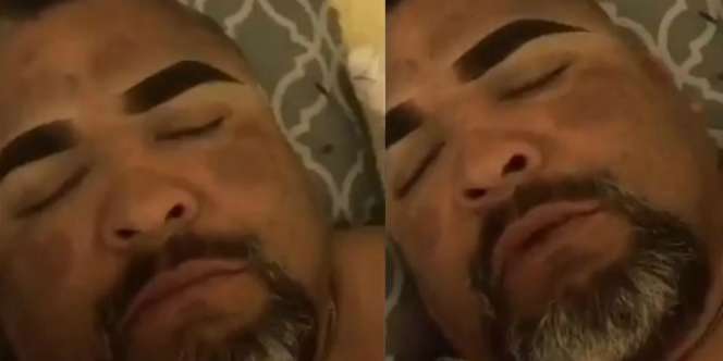 Dijamin Ngakak, Keusilan Anak Dandani Ayah yang Sedang Tidur