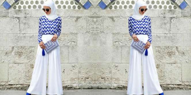 Tampil Stunning dengan Celana Putih untuk Hijaber