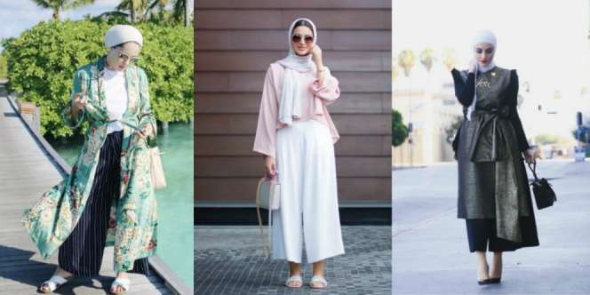 Ide Memadukan Celana Palazzo untuk Hijaber Agar Tak Mati Gaya