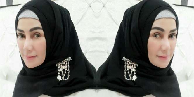 Menilik Style Hijab Ibunda Raffi Ahmad yang Kekinian